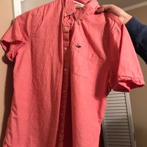 Shirt sleeve shirt with button up